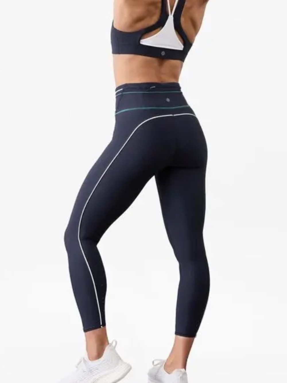 999. NWT ATHLETA PACESETTER 7/8 STRIPE TIGHT